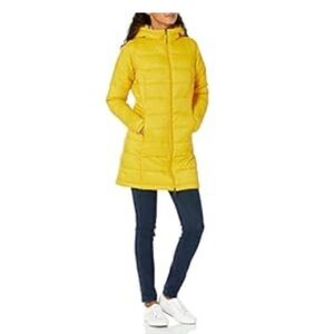 Amazon Essentials Women's Yellow Puffer Jacket